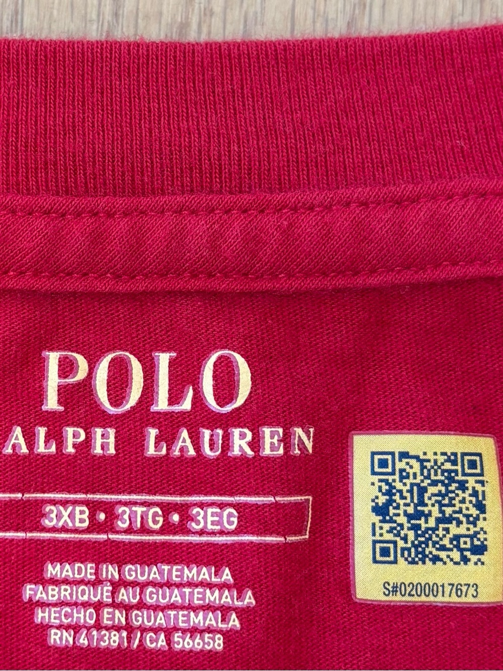 Polo by Ralph Lauren Red Graphic Logo Tee 3XB - Picture 4 of 6